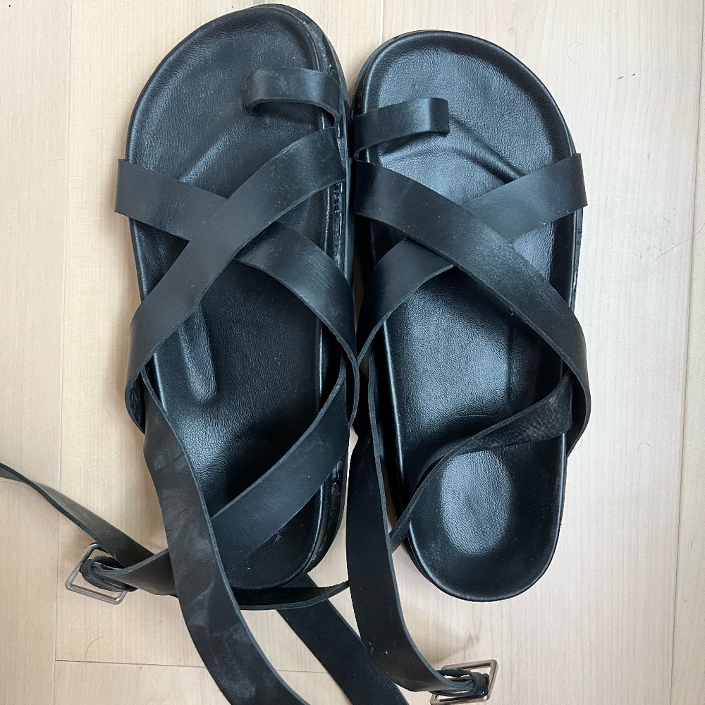 Liberte Black Gladiator Sandals